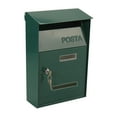 thumbnail image 2 of Outdoor Post Box Vintage Mail Box, Traditional Newspaper Letter Box Post Box with key of lock Wall Mounted Post Box to Keep Your and Green, 2 of 8