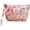 Small Rose Pink Floral E, variant on Cosmetic Bag Organizer,Mini Canvas Makeup Pouch, Compact Travel Toiletry Bag For Women, Portable Purse Makeup Storage Case, Small Zipper Cosmetic Organizer For Handbag And Daily Use, 1 Pack