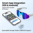 thumbnail image 5 of Optiq Frames POV Glasses, OptiqFrames 4K Smart Camera Sunglasses, POV Video Recording Glasses for Men Women – Wearable Tech with 32GB SD for Baseball, Cycling, Skiing, Running, 5 of 8