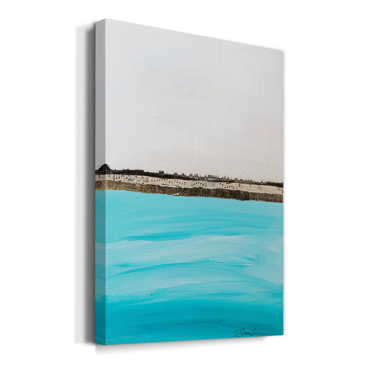 Harmony in Turquiose Premium Gallery Wrapped Canvas - Ready to Hang