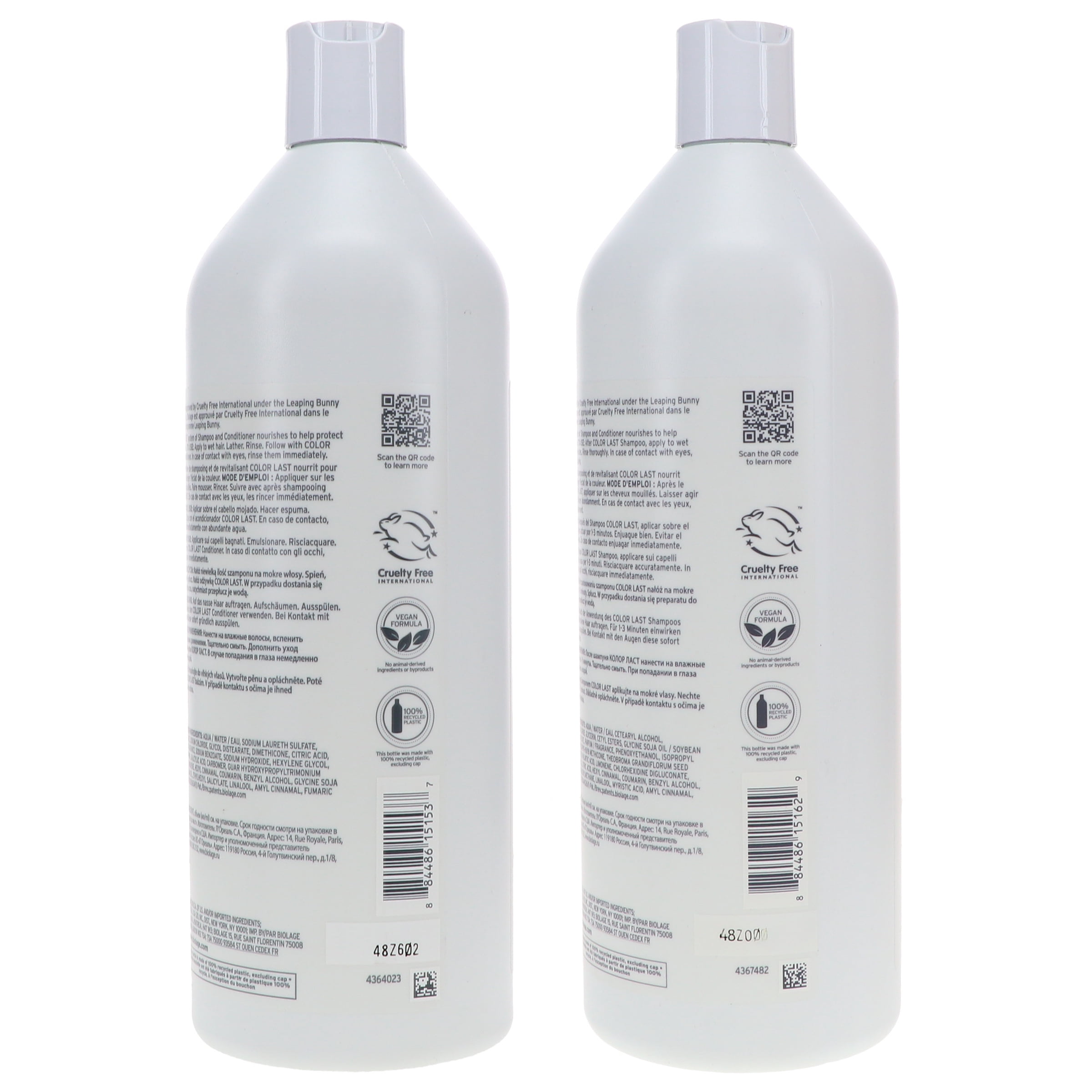 Biolage Colorlast Shampoo 33.8 oz & Conditioner 33.8 oz Combo Pack