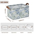 thumbnail image 7 of Yayeee Foldable Storage Basket for Shelves Waterproof Cloth Bins with Handles, Blue Hydrangeas Pattern, 7 of 7