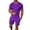 Purple, variant on Mens Short Sets 2 Piece Short Sleeve T Shirt & Shorts Summer Outfits for Men Beach Outfit Vacation Sets