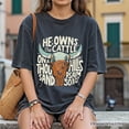 thumbnail image 6 of He Owns the Cattle On a Thousand Hills T-Shirt, Christian Western Faith Tee, 6 of 8