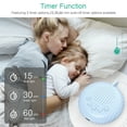 thumbnail image 6 of ORIA Portable White Noise Sound Machine, 10 Soothing Sounds, Small and Lightweight for Sleeping, Relaxation, Privacy, Study (Blue), 6 of 9