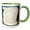 Green/White, variant on 3drose, Christopher the Meaning, 15oz Two-tone Blue Mug