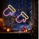 thumbnail image 4 of Luces Led Decorativas Navideñas de Neón con Alimentación Usb | Plástico Blanco | Tamaño: 21 X 19 Cm | Iluminación Suave para Habitaciones | Lámpara Colgante para Fotos | Decoración para Fiestas | Paq, 4 of 6