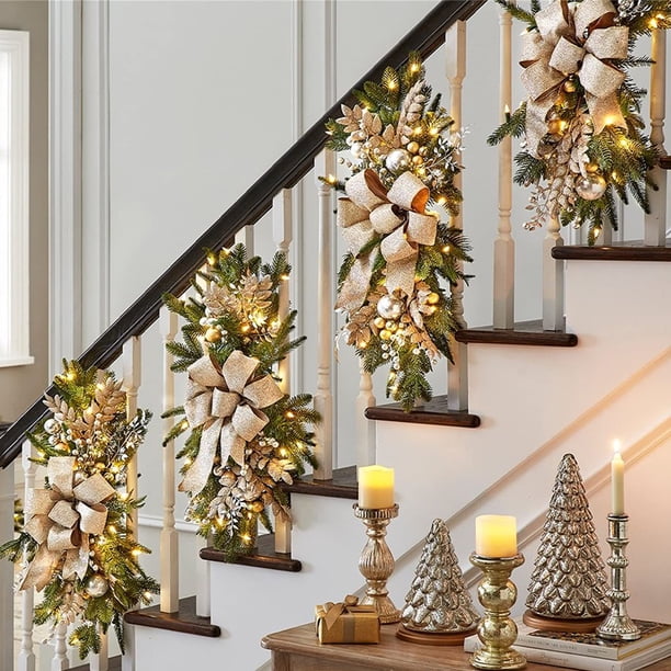 Guirnaldas colgantes sin/con luz, guirnalda decorativa de ambiente, suministros para fiestas
