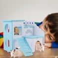 thumbnail image 2 of Miangastore Ecological Board Hamster Shelter House 1Set 5.89X5.89X5.50In, 2 of 9