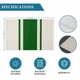 thumbnail image 6 of Green Vintage Placemats Set of 12, Geometric Stripes Simple Lines Placemats for Dining Table, Place Mats for Kitchen Tabletop, Waterproof Wipeable Dining Table Mats Set, 6 of 9
