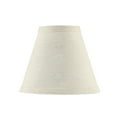 thumbnail image 2 of Aspen Creative 32127-2 Small Hardback Empire Shape Chandelier Clip-On Lamp Shade Set (2 Pack), Transitional Design in Off White, 6" bottom width (3" x 6" x 5"), 2 of 7
