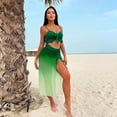 thumbnail image 2 of DHFJKG 3 Piece Swimsuits For Women Bikini Set With Cover Up Skirt Swimwear Beach Outfit With Adjustable Straps Comfort Beachwear, 2 of 8