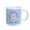 White, variant on 3drose, Cute Hippo on a Blue Background, 11oz Mug