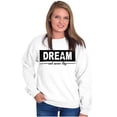 thumbnail image 4 of Motivational Dream and Never Stop Women Plus Size Crewneck Sweatshirt Brisco Brands 3X, 4 of 5