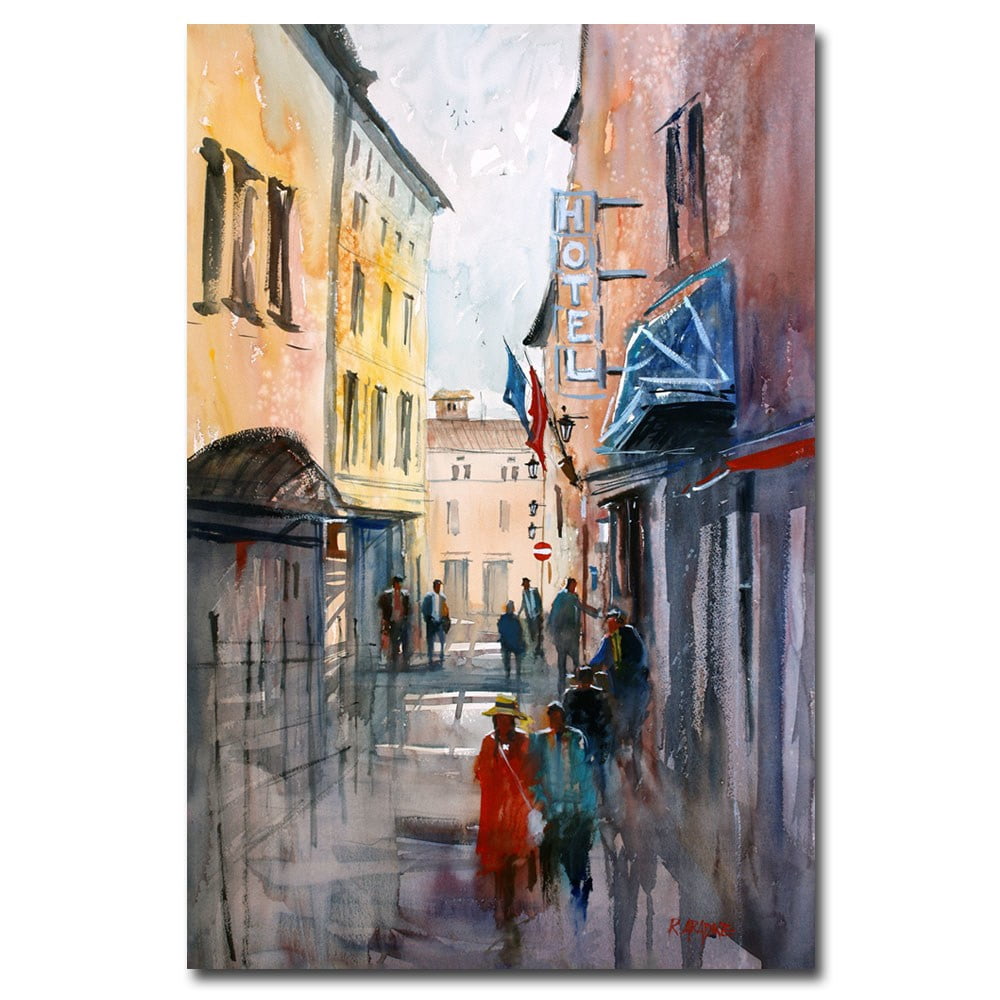 Trademark Art "Italian Impressions III" Canvas Art by Ryan Radke