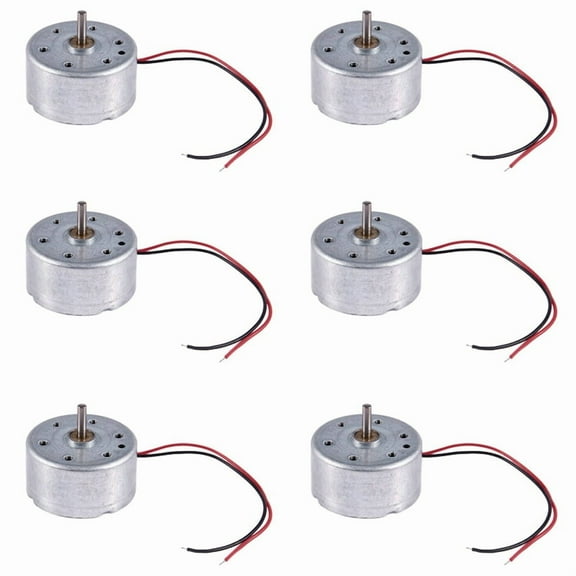 6X 1700-7300RPM 1.5-6.5V High Torque Cylinder Electric Mini DC Motor