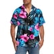 thumbnail image 2 of Blusa y camisa de manga corta con cuello vuelto, moda para mujer, informal, de manga corta, con cuello vuelto, con botones y estampado, blusa para hombre, 2 of 7