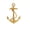 Gold Plated, variant on Anchor Pin, Boat, Ship, Nautical, U.S. Navy, Pewter, Metal, Hat, Lapel, Brooch, Pins, Jewelry, Made in USA, Over 20 Patriotic Designs Available. Creative Pewter Designs. A1026