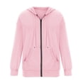 thumbnail image 4 of Siilsaa Winter Coats For Women Waterproof Raincoat Packable Hooded Windbreaker Pink,S, 4 of 4