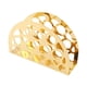 thumbnail image 4 of Servilletero de moda, fácil de rellenar, diseño calado creativo con base estable. Oro, 4 of 9