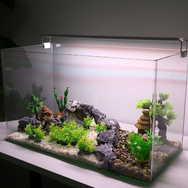 Unique Bargains 20 Pcs Aquarium Artificial Plants for Goldfish Tank Decor Green 1.97 inch, Size: 5cm/1.97 inch(H)