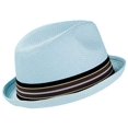 thumbnail image 2 of Peter Grimm Mens Depp Natural Straw Fedora, 2 of 4