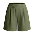 thumbnail image 6 of Ovzne Women's High Waisted Wide Leg Elastic Trendy Athletic Shorts Polyester Casual Summer Loose Workout Running Shorts with Pockets S-XXL, 6 of 9