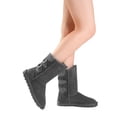 thumbnail image 5 of Dream Pairs Womens Snow Boots Fashion Winter Warm Mid Calf Boots Sweaty-Buckle Grey Size 6, 5 of 5