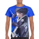 thumbnail image 5 of Camiseta Blue Lock para hombre, camisetas de algodón de verano, camisetas de colores sólidos, ropa de cuello redondo para hombre, 5 of 5