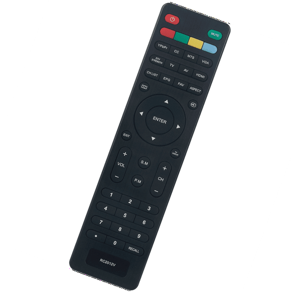 RC2012V Replacement Remote Control for Viore TV LED19VH50 LED22VH50 LED26VF50D
