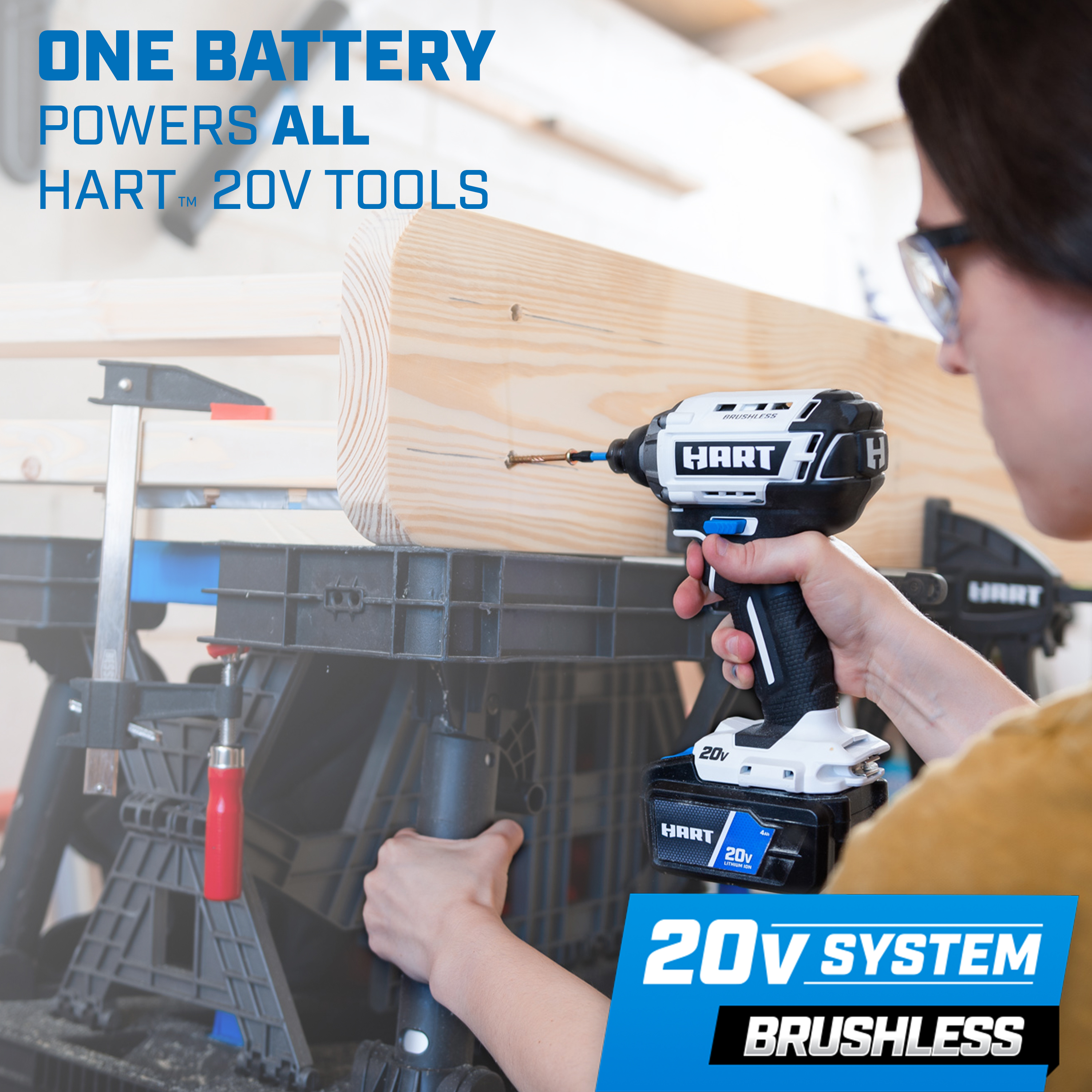 HART 20-Volt Cordless Brushless Impact Driver (Battery not Included) - image 4 of 15