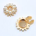 thumbnail image 4 of Rhinestones Pearls Alloy Button Clips Decorative Cufflinks Covers For Men Women Evening Dress Shirt Clothing Accessories, 4 of 8