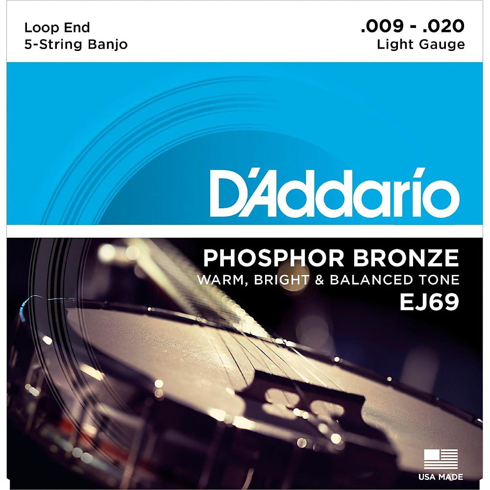 Daddario Phosphor Bronze Wound Banjo Strings