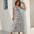 thumbnail image 6 of Watercolor Music Notes Sleeveless Dress women evening dress womens clothing sexy short dresses daring Bride dresses, 6 of 6