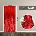thumbnail image 7 of Red Tinsel Curtain Party Backdrop - Gogcaro Foil Fringe Curtain Lilac Party Streamers for Birthday Girl Princess Bachelorette Euphoria Taylor Themed Party Decorations - 3 Packs, 7 of 7