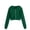 00#&-Green2484, variant on Kiijoy Girls Zip-Up Cropped Hoodie Casual Active Solid Long Sleeve Sweatshirt, Beige, 9-10 Years