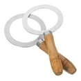 thumbnail image 3 of Shisuyan Tea Cup Ring Stainless Steel Circular Protective Cover for Cup 2Pcs 8.3X3.9X1.6In, 3 of 8