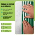 thumbnail image 5 of Select 5 Pack Peel and Stick Backsplash Tiles, Vinyl Self Adhesive Back Splash Stick OnTiles for Kitchen & Bathroom, Linear Design 12” x 12” Wall Tiles, Black, 5 of 7