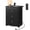 Black, variant on GALAXHERO Black Nightstand with Charging Station, 3-Drawer Tall Wood Bedside Table & End Table for Bedroom Living Room Dorm