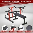 thumbnail image 4 of Chest Press Machine with Adjustable Flat Bench,Versatile Bench Press Rack for Home Gym,Bench Press Machine with Independent Converging Arms,Heavy-Duty Steel Structure with Smooth Bearings, 4 of 9