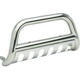 thumbnail image 1 of Value Bull Bar FD704S Polished; Stainless Steel; 3 Inch Diameter; With Light Mounts; With Skid Plate, 1 of 4