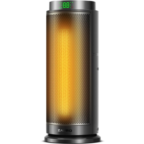 ZAFRO Space Heater, Ultra Quiet Portable Electric Heaters for Indoor Use with Thermostat, 1500W Large PTC Ceramic Fast & Wide-Ang