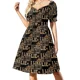 thumbnail image 3 of Me gustan los putts grandes y no puedo mentir Vestido de manga corta vestido morado vestidos de fiesta Vestido femenino vestidos de noche de lujo, 3 of 7