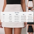 thumbnail image 4 of TaTaai Women High Waist Striped Double Slit Zipper Skort Blazer Mini Skirt with Pants Lining Ladies Office Commute Event Wear Non-See-Through Breathable Stylish Skirt Gift, 4 of 8