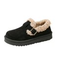 thumbnail image 2 of Willtoo Women's Fashionable Cotton Shoes, Adjustable Metal Buckle Slip On Winter Loafers, Warm and Thick-Soled Snow Boots, Non-Slip Walking Casual Shoes, 2 of 5