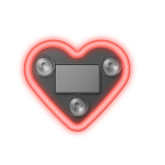 Car LED Ambient Light - Solar-Powered Heart-Shaped LED Neon Light,IP65 Waterproof,Switchable Modes, Romantic Car,Outdoor Decor,for Couples,No Tools,Wire-Free Installation