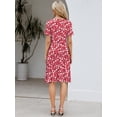 thumbnail image 2 of Vestido Naggoo Summer para mujer 2025 Beach Floral de manga corta, 2 of 6