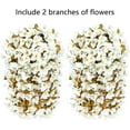 thumbnail image 6 of Bougainvillea Artificial Fall Hanging Flowers Plants for Outdoors Autumn Decoration, 2pcs Faux Bougainvillea Vines White Fake Flowers Realistic UV Resistant Silk Flowers for Outside Planter Yard Home, 6 of 17