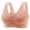 Pink, variant on New Soft Cotton Front Buckle In The Elderly Underwear Female Thin Cotton without Ring Big Yards Bra Undershirt Type Elderly Bra Wireless Bras for Women