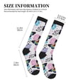 thumbnail image 2 of Lsque Bright Butterflies1 Pattern Sport Compression Socks for Men & Women 15-20 mmHg Knee High Nurse Pregnant Running Medical and Travel Athletic, 2 of 6